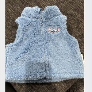 Stitch Blue Fleece Kids Vest